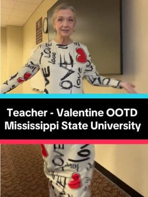 Valentine week outfit of the day ❤️ at Mississippi State University. #hailstate #mississippistate #teacherootd 