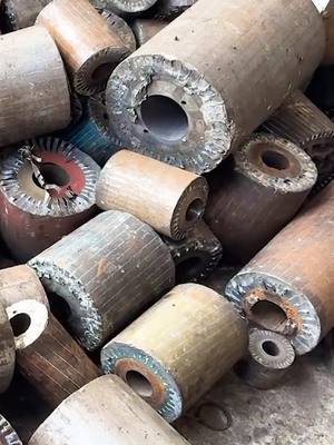 Old Motors Turn Into Pure Aluminium Bars #fyp #recycling #trash #motors #aluminium 