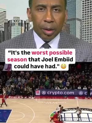 @stephenasmith says that Sixers fans have "lost faith" in Joel Embiid. #joelembiid #sixers #NBA