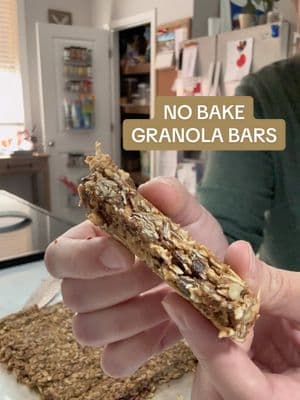 Why havent I made these before?! It was so easy & you can add anything you want!❤️ #granola #granolabars #homemade #notstorebought #EasyRecipe #easyrecipesideas #snacks #snackrecipe #kitchen #nobake #nobakerecipe #kidfriendlyrecipe #littlehelper #boymom #shemwellspaces 