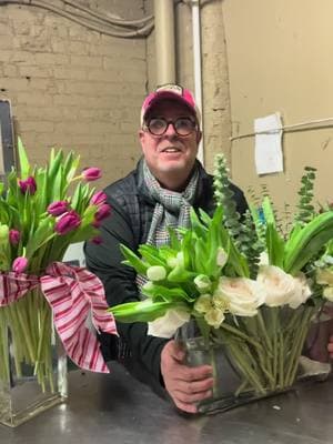 Oh my goodness… how lovely! Still time to order! (910) 891-7000 #valentineflowers #tulips #roses #flowers #arrangement #jeffreysurlesdesigns