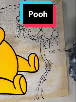 Replying to @Cailey Satisfying Winnie the Pooh #satisfying #art #paint #woodworking 