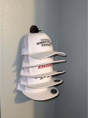 You know you’re tired of stacking them up in the clauset. #hats #ballcap #snapback #10 #hatholder #white #wall #wallmount #works #handy #style #replace 