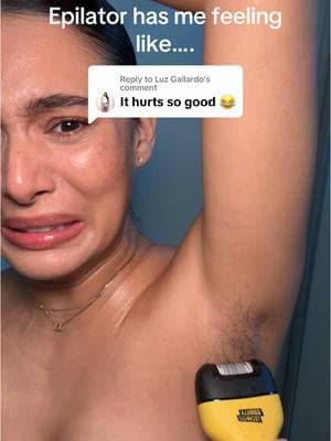 Replying to @Luz Gallardo Beauty is pain🥲 #epilatorarmpits #epilatorforhairremoving #armpithairremoval 