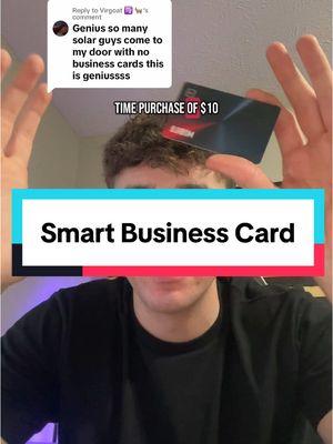 Replying to @Virgoat ♍️ 🐐 #smartbusinesscard #entrepreneur #solarsales 