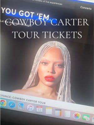 My process of buying Cowboy Carter Tour tickets including prices on @Verizon presale  #beyoncetour #cowboycarter #cowboycartertour 