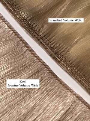 The volume weft you love—reimagined for the future. Meet the KOVI Volume Genius Weft™. As a professional hairstylist-owned brand, we don’t just follow trends—we set them. We know what works and what doesn’t. And when it comes to volume wefts, return hairs DON’T work. That’s why we’ve engineered the perfect fusion of a Genius Weft and a Volume Weft, eliminating the bulk and itch while keeping the fullness you crave. Our patent-pending technology is changing the game for stylists and clients alike. Have you made the switch yet? Shop now at KOVIHAIR.COM and experience the difference with the Volume Genius Weft™ and our full range of professional hair extensions. Xo, KOVI #GeniusWeft #VolumeWeft #VolumeGeniusWeft #GeniusWeftExtensions #VolumeWeftExtensions #HandTiedWefts #HandTiedHairExtensions #HairExtensions #WeftExtensions #Weave #WeftApplication