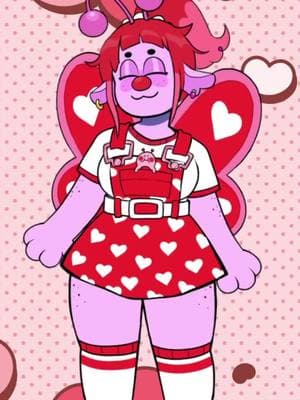 THE LOVE BUG IS HERE! Here is my cute alternate outfit for Valentines week!! It turned out so cute!!! #valentines #lovebug #cute #cartoon