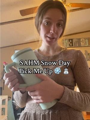 SAHM Mid Day Caffeine Boost #caffeine #sahm #sleepy #tired #snow #snowday #tumbler #leakproof #cup #tumbler40oz #40oztumbler #handle #tumblerwithhandle #reusable #dry #clean #kisskind #kisskindtumbler 