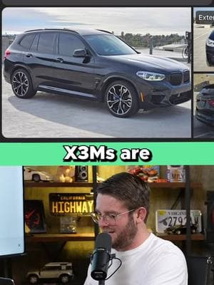 BMW X3 Ms are coming down in value! #reels #carsandbids #dougdemuro #thiscarpod #carsandbidspodcast #quirksandfeatures #carenthusiast #carenthusiasts #cars #carsofinstagram #carsoftiktok #carsontiktok #tiktok #bmw #x3m #bmwx3m