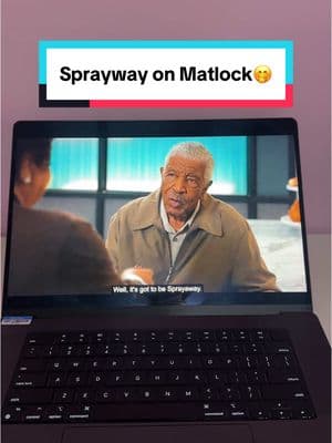 If @Matlock CBS uses Sprayway, you should too🤭  @CBS @Paramount+ #sprayway #spraywayclean #matlock #matlockcbs ##cbstvshows #cbstv #paramountplus #CleanTok #bestglasscleaner 