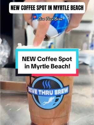 ☕️ There’s a new mobile coffee trailer in Myrtle Beach! @Dive Thru Brew is a mobile coffee trailer with a super cool scuba diving theme. They are veteran owned & operated, ready to serve you the energy you need for the day!  They also do events! Give them a follow here on TikTok, or check them out on IG at divethrubrew 😄  #beachfrontmyrtlebeach #myrtlebeach #localcoffeeshop #coffeeshop #coffee #coffeetruck #coffeetrailer #mobilecoffee 