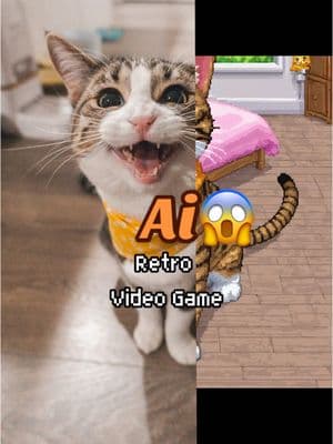 Retro Video Game filter 😻#CapCut #retrovideogame #videogamecharacter #videogamefilter #pets 