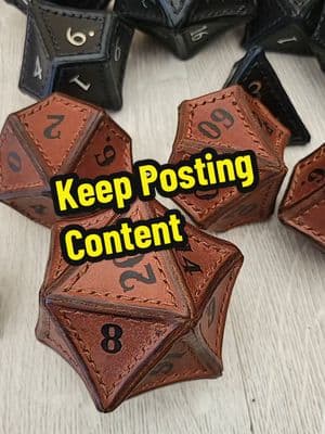 #leatherdice #dicesets #dicemaker #handmadedice #customdice #dnddice #ttrpgdice #dnd #ttrpg 