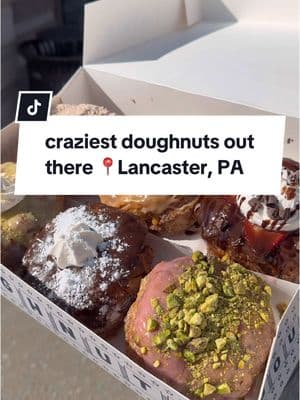 Forever obsessed with @lancasterparlour doughnuts 🍩💘 📍2350 Lincoln Hwy E Lancaster, PA These aren’t your ordinary doughnuts! We don’t even really consider ourselves to be big doughnut people, but for these we are 🙂‍↔️ Here’s everything we tried this time: 🍩 Chocolate Covered Strawberry 🍓  🍩 Whoopie Pie  🍩 Raspeberry Pistachio 🍩 Lemon Bar 🍋  🍩 Dreamsicle 🍊  🍩 Churro 🍫  ☕️ Raspberry White Mocha  🍵 Matcha (ask for strawberry cold foam) #lancaster #lancasterpa #lancastercounty #pennsylvania #foodies #donuts #doughnuts #whoopiepie #coffee #Foodie #wanderingpassports 