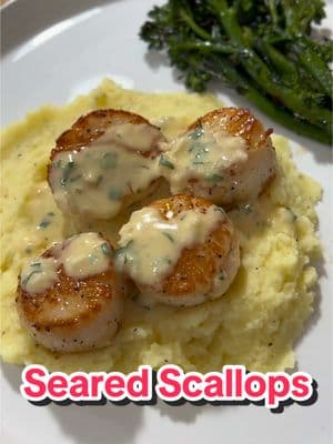 The Perfect Seared Scallop Recipe #scallops #datenight #romanticdinner #dinner #seafood #searedscallops #food 