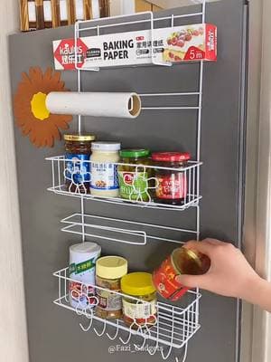 Fridge Hanging Rack Purchase Link in bio#foryou #viral #foryoupage #viral_video #besthomeitems #gooditems #fyp #amazongadgets 