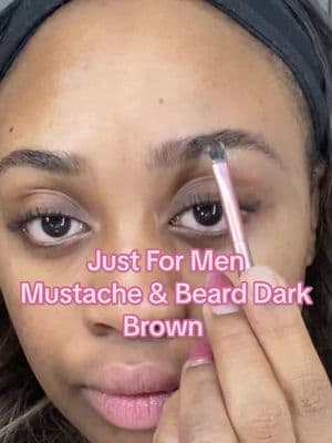 This is how you get brows that LASTTT  @Just For Men  #skincaretiktok #blackgirlskincare #eyebrowtutorial #grwm #perfectbrows 