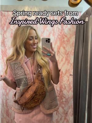 Getting spring ready with @InspiredWingsFashion 🌸🌿🌷🌼 #fyp  #westernstyle #westernfashion #cowgirlfashion #txgirls #texasgirls