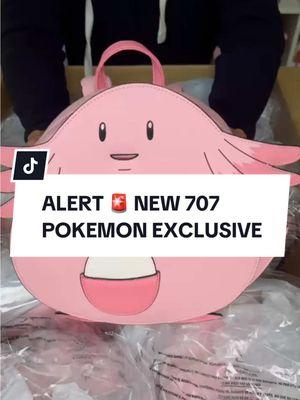 The mystery has been revealed! ✨ Meet our EXCLUSIVE Chansey Mini Backpack! 🩷 Dropping this Friday, 2/14 @ 12PM PST / 3PM EST! #707street #707club #loungefly #pokemon #chansey 