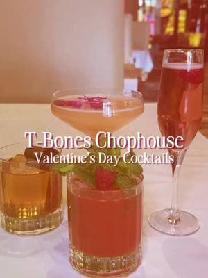 💕 Love is in the air... and in your glass 💕 T-Bones is serving up love by the glass with their Valentine’s Day cocktails🍸 Sip, swoon, repeat. 🍸💕 #TBoneschophouse #RedRockCasino #LoveAtFirstSip