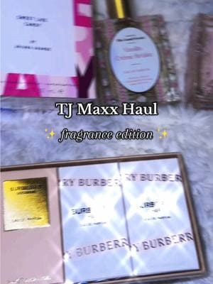 my first time at TJ maxx 🥰  #tjmaxx #tjmaxxfinds #tjmaxxhaul #tjmaxxshopping #perfumetiktok #billieeilish #arianagrande #sweetlikecandy #baccaratrouge540 #dupe #sweetperfume #burberryher #burberrygoddess #burberry #goodgirl #carolinaherrera 