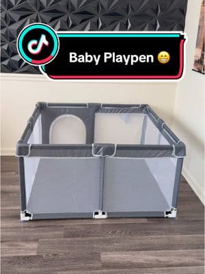 This playpen gives me a sense of peace during my babies playtime 👶🏽😍 #playpen #babyplaypen #playpens #playyard #playroom #babiesoftiktok #playpenfortoddlers #fenunbabysharkk  #babyplaypenviral  #MomsofTikTok 