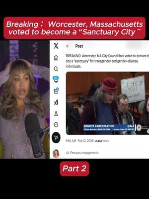 Breaking： Worcester, Massachusetts voted to become a “Sanctuary City ˝  (Part 2) #cnnnews #donaltrump #kamala #msnbc #elonmusk #mattgaetz #cnn #theview #melanieking