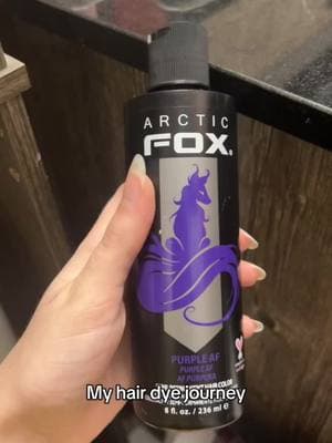 #hairdye #arcticfox #purple #dye #hair #fyp #foryou #viral #foryoupage #dyedhair #hairfading #nobleach #brownhair #arcticfox 