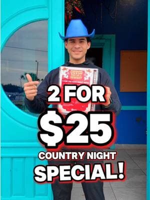 Calling all Cowboy and Cowgirls❣️ Join us TOMORROW for our Country Valentine’s Date Night at Suerte on South 10th Street 🤠 🔥2 for $25 Date Night Special - Share An Appetizer, Choose 2 Drinks, and 2 Entrees ‼️ 🎤Live Acoustic Set from 2024 American Idol Contestant Brody Rivers! 📸Photo Op 📆Thursday February 13, 2025 📍2001 S 10th St McAllen, TX #rgvevents #valentinesdinner #rgv #exploremcallen #rgvdrinks #datenight #valentines #countrynight #countrylife #valentines #valentinesspecial #2for25 #dinnerspecial #explore #viral #trendingnow #fyp #parati 