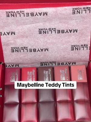 @Maybelline NY Teddy Tints! #makeupreview #lipcombo #liptints #longlastingmakeup 