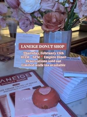 @laneige_us is celebrating the launch of their NEW Glaze Craze Tinted Lip Serum in four new shades inspired by your favorite donut flavors. Attendees will receive free @Dough Doughnuts in matching flavors (peach & sugar glazed), free hot chocolate, a photobooth, samples & more! Reservations are currently sold out and limited walk-ins will be accepted based on availability.  #laneige #doughdoughnuts #nyc #popup #nycpopup #glazecraze #nycfree #nycfreebies #thingstodoinnyc #nycthingstodo