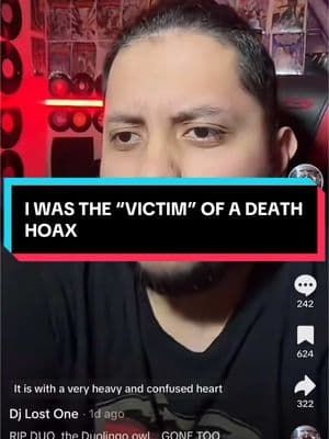 It appears I have fallen “victim” to a death hoax. A mutual of mine hit me up saying that there was a pic of me circulating out there with the caption “gone too soon”. After doing some investigating, this is what I found out #greenscreen #fyp #hoax #storytime #djlostone #mattcantu #funny 