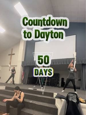 50 days. #Colorguard #winterguard #colorguardcoach #wgi2025 #guardgirls #guard #wgicolorguard #lmcgpc #flags #wgi 