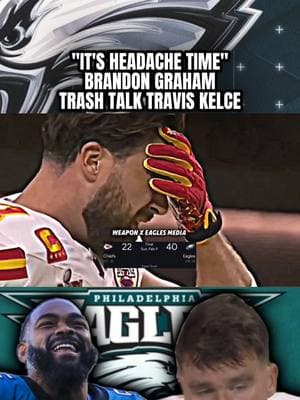 "IT'S HEADACHE TIME" Brandon Graham "TRASH TALK" got to Travis Kelce in SuperBowl LIX  #brandongraham #traviskelce #philadelphiaeagles #superbowllix #nfledits #edits #eaglesedits #weaponxeaglesmedia #weaponxeaglesedits #patrickmahomes #kansascitychiefs #chiefs #jalenhurts #saquonbarkley #eaglesrumors #flyeaglesfly #gobirds #chiefskingdom #fyp #explore 