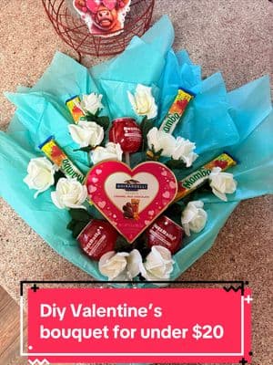 DIY Valentine’s bouquet for under $20 #Love #ValentinesDay #valentine #valentines #gift #diyproject #DIY #howtotiktok #bouquet #bouquets #valentinesbouquet #under20 #loveyou #fyp #parati #sanvalentin #handmade #buzzball #chocolate #mamba 