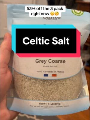 82 minerals in this here salt. Grab the 3 pack before it sells out again! #celticsalt #celticsaltbenefits #salt #TikTokShop 