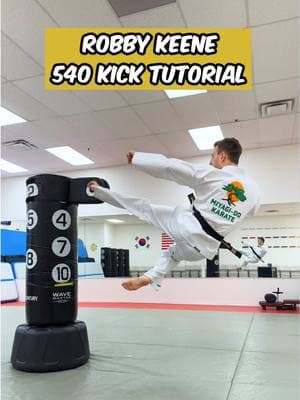 Robby Keene 540 Kick Tutorial #taekwondo #tkd #karate #martialarts #cobrakai #cobrakaiseries #robbykeene #540kick 