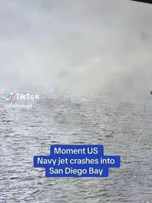 Navy Jet crashes into San Diego Bay.. Both Pilots Ejected.. Crews now rush to prevent the fuel from leaking into the ocean!! 2/12/25 & 2/13/25 Video Credit Daily Mail #toxicexposure #toxic #neveragain #AdvocateForChange #CleanWaterMatters #fyp #honor #courage #commitment #onthisday #prayers #prayersneeded #militarytiktok #fuel #navy #jetfuel 