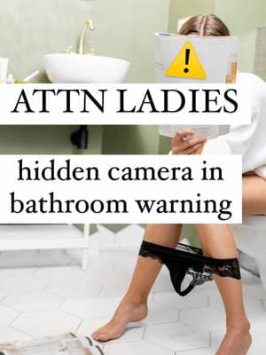 ⚠️🚽HIDDEN CAMERA WARNING — PLEASE SHARE!  Story Credit: @abc7chicago  #safety #safetytips #publicbathroom #situationalawareness #streetsmart #beaware #womenempowerment #womenempoweringwomen #womenhelpingwomen #staysafe 