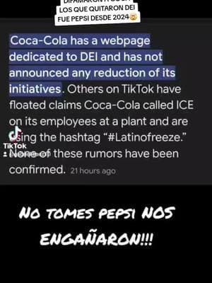 #NO #EXISTE #evidencia #DE #que #cocacola #FALLO #A #minority #O #que #LLAMARA #A #LA #MIGRA #ice 