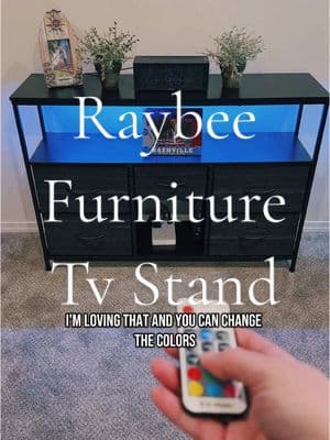 Loving this TV Stand. It’s such great quality at an affordable price! @RaybeeFurniture #tvstand #tvconsole #livingroomfurniture #affordablefurniture #tiktokshoprestock 