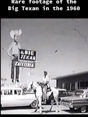 Rare footage of the Big Texan in Amarillo Texas in the 1960s! 😮🤠🥩 #bigtexan #amarillo #texas #calffry #thingstodoinamarillo #72ozsteak #amarillorestaurant #amarillosteaks #eatingcompetition #texasbbq #uniqueexperiences @Explore Amarillo 