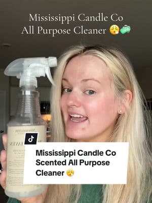 Obsessed! This scented all purpose cleaning spray by @Mississippi Candle Company is amazing!😍😮‍💨😮‍💨 my house smells like a diva💅🏼 #mississippicandleco #allpurposecleaner #allpurposescentedcleaner #howtomakeyourhousesmellgood #smellgood #smellgoodcleaner #allpurposecleanerspray #mississippicandlecompany #scents #smellgoodfeelgood #howtohaveyourhomesmellgood #LifeHack #homemusthaves #spotlightfind #tiktokshopcreatorpick #TikTokShopLoveAtFirstFind #giftguide 