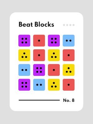 Beat Blocks - rhythm practice made simple (and colorful).  No. 8 - Subdividing by 2, 3, & 4. #rhythm #rhythmic #rhythmgame #rhythmpractice #musictheory #musiceducation #beatblocks 