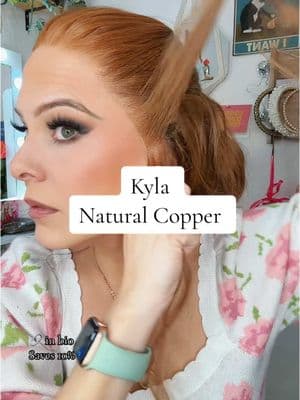 Kyla Natural Copper  Shop 🔗 in bio to save! Available in standard and petite! @Chelsey Smith Cosmetics  #kylanaturalcopper #csc #chelseysmithcrowns #cscbrandambassadhair #linkinbio #thatkaleygering #michigan #alopecia #menopause #hairloss #wigwearing 