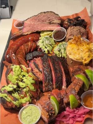 Have you DEVOURED a giant tray of Texas & Dominican style BBQ at @Bark Barbecue in Brooklyn NYC yet?! 🔥🤤 It doesn’t get much better than this! 💪 #DEVOURPOWER #fyp #foryou #foodtiktok #barkbarbecue #barkbbq #bbq #bbqtok #foodies #foodblog #brooklyn #nyc #nycfood #beefrib #brisket #macncheese #chicharron #ribs #sausage #meat #barbecue 