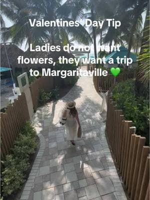 Forget the flowers & chocolate, give them margaritas & paradise! 💚 #margaritaville  @Travel More Coach  #hollywoodfl #hollywoodbeach #visitflorida #ValentinesDay #Love #traveltiktok #fyp #resort 