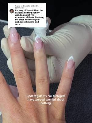 Replying to @Danielle Gilbert deep French unlocked #bridetok #2025bride #weddingnails #bridalnails #bridezilla 