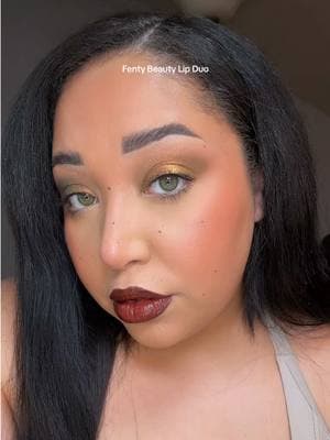 Brown’d Out Lip Liner and Black’r Berry Gloss Stick #lipcombo #lipduo #fentybeauty #fentybeautylipgloss #fentybeautylipliner #fentybeautyglossbomb #berrylips 